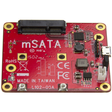 Startech.Com USB to mSATA Converter for Raspberry Pi Development Boards PIB2MS1
